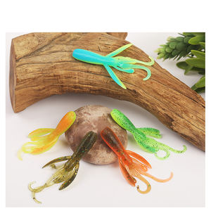 WEIHE 3.3g/75mm flottant doux écrevisses crevettes leurres 5 pièces NED Rig <span class=keywords><strong>Drop</strong></span> <span class=keywords><strong>Shot</strong></span> Silicone Texas écrevisses ver appât pour basse <span class=keywords><strong>truite</strong></span> - Product Image 5