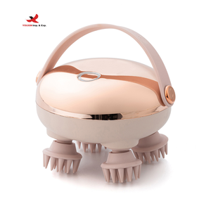 Masseur électrique du cuir chevelu YOUXIN, or rose/gris, batterie 900 mAh, relaxation musculaire, massage à domicile/au bureau/en voyage, lumière rouge GZ - Product Image 1