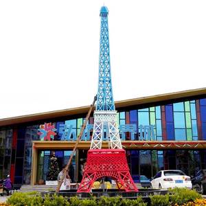 10 m cổ màu hồng kim loại tháp <span class=keywords><strong>Eiffel</strong></span>/Pháp bên tháp <span class=keywords><strong>Eiffel</strong></span> đèn lắp ráp/thủ công kim loại nghệ thuật tháp <span class=keywords><strong>Eiffel</strong></span> điêu khắc - Product Image 2