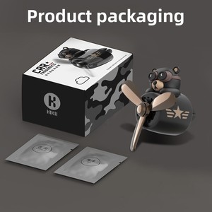 Diffuseur d'air <span class=keywords><strong>de</strong></span> voiture rotatif Haco Bear en ABS avec parfum d'aromathérapie pour la décoration des aérations - Product Image 4