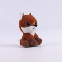 Babywolf Sparkle Eyes Plush Fox en peluche fabriqué en spandex à poils longs