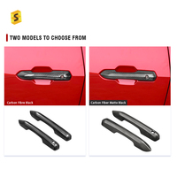 ShaSha OEM Accessoires Extérieurs de Voiture en Fibre de Carbone Réelle, Cadre de Poignée de Porte pour Ford Mustang S650 GT 2024