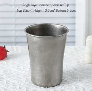 แก้วกาแฟสแตนเลส 304 สไตล์วินเทจเกาหลี พิมพ์โลโก้ได้ ปากกว้าง ทรงอเมริกาโน่  แบบสั่งทำพิเศษ สำหรับเดินทาง ของขวัญ - Product Image 4