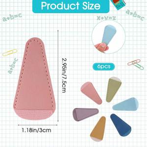 PU Leather Scissor Tip Covers & Sheaths-Safety Portable Scissors Cover Protector for Embroidery <b>Sewing</b> Quilting & Crafts - Product Image 2