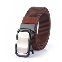 Ceinture en nylon de mode avec boucle automatique rectangulaire pour la ceinture de loisirs d'affaires Simple Joker Belt Wholesale