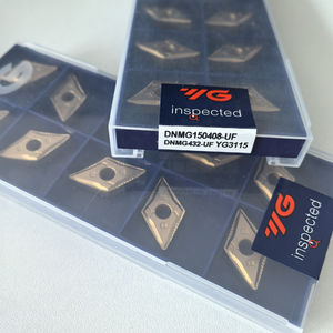 DNMG150408-UF YG3115 Triangle Tungsten Carbide Turning <b>Tool</b> Inserts HRC45 Hardness for CNC <b>Lathe</b> - Product Image 3