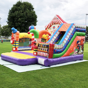 Castillo inflable comercial tipo circo con tobogán para niños - Product Image 2