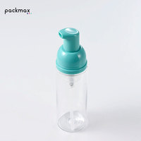 Flacon pompe cylindrique vide 50 ml en PET+PP pour savon moussant, désinfectant pour les mains, shampoing, liquide vaisselle, nettoyant visage – Emballage