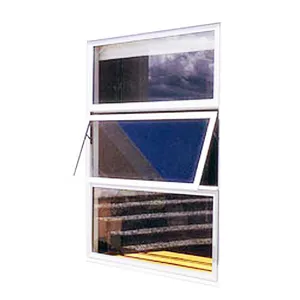 Dernier cadre En Aluminium Meilleur accroché fenêtre en verre transparent avec profil en aluminium fenêtre fixe En Aluminium double Meilleur accroché auvent fenêtre