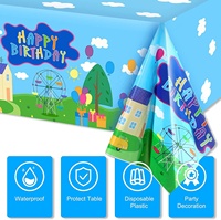 Party dekorationen Alles Gute zum Geburtstag Tischdecke Kunststoff Einweg Tischdecke für Kinder Baby Geburtstags feier