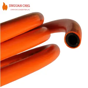 Tubo de mangueira de gás trançado de pvc, boa qualidade, 8mm, cor amarela laranja, gás mangueira de gás de pvc, laranja