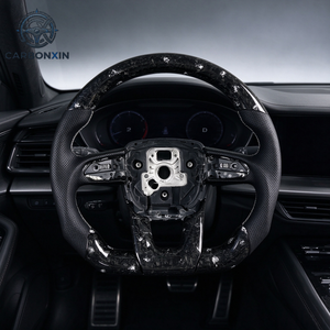 Volant de voiture personnalisé en cuir et fibre de carbone forgée avec LED pour Lamborghini Urus Gallardo Huracan Aventador - Product Image 4