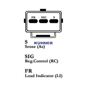 Alternateur compatible avec VOLVO V50 1.8 FlexFuel Essence/Ethanol (KW: 92, HP: 125) de 01-2005 à 12-2010 KUHNER 301864RI - Product Image 3