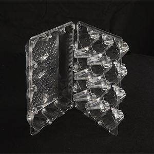 Customized Hot Selling 12 Holes Clear <b>Plastic</b> Egg Container Rectangle Eco-friendly Egg <b>Tray</b> - Product Image 3