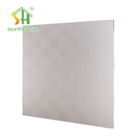 Panel de Techo Falso de PVC Ignífugo de 595x595mm y 8mm de Grosor, Certificado CE, para Decoración de Interiores