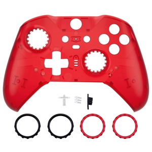 Clear Red Replacement Faceplate Front Housing Shell for Control <b>Xbox</b> One for Series Elite 2 <b>Controller</b> <b>Case</b> Cover - Product Image 1