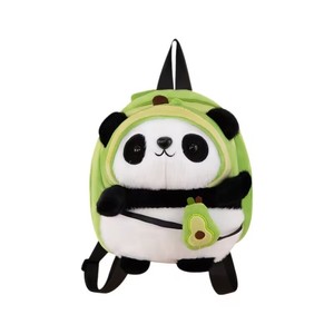 Sac à dos en peluche Panda Botu en gros, nouveau modèle, jouet en peluche pour enfants, sac à dos de dessin animé porte-bonheur, animal en coton rembourré pour enfants - Product Image 1