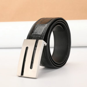 <span class=keywords><strong>Cintura</strong></span> da <span class=keywords><strong>uomo</strong></span> Jranter in vera pelle di coccodrillo con fibbia in lega, design di lusso, larghezza 3,5-3,8 cm, lunghezza 105-120 cm - Product Image 4