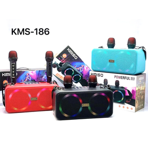 ลำ<span class=keywords><strong>โพ</strong></span><span class=keywords><strong>ง</strong></span>คาราโอเกะไร้สายพกพา KMS-186 พร้อมไฟ RGB LED กำลั<span class=keywords><strong>ง</strong></span>ขับ 30 วัตต์ เสีย<span class=keywords><strong>ง</strong></span>สเตอริโอเบสแบบแอคทีฟ คุณภาพเสีย<span class=keywords><strong>ง</strong></span>ระดับไฮไฟ รอ<span class=keywords><strong>ง</strong></span>รับ AUX เหมาะสำหรับงานปาร์ตี้กลา<span class=keywords><strong>ง</strong></span>แจ้ง - Product Image 4