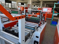 Machine à sacs en plastique opp avec gousset, machine de découpe latérale de pain d'enveloppe en nylon