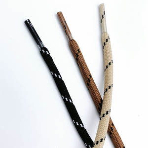 Cordones para Zapatos de Senderismo Olian, 5 mm de Ancho, Diseño de Patrón de Documentación, Cordones Redondos y Gruesos para Botas de Trabajo - Product Image 5