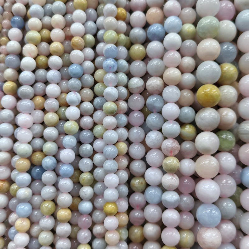 Wholesale 4MM-12MM Smooth Round Gemstone Beads Natural Crystal Loose Beads Jewelry Making for DIY Necklace Bracelet
