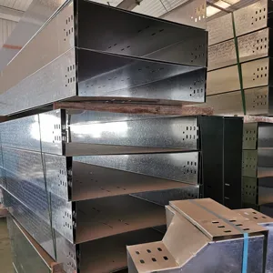 Outdoor Used Hot Dip Galvanized Cable Tray Cable Trunking For Chemical Plant Factory Airport Construction Project