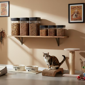 Vacare Vacuum Moisture-Proof <b>Cat</b> <b>Food</b> Canister No Assembly Needed Pet Kibble Storage Box 13L Dog <b>Cat</b> <b>Food</b> Storage <b>Container</b> - Product Image 2