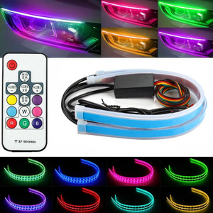 Nueva Tira de Luces LED RGB Flexible de 30CM 45CM 60CM, Luces de Circulación Diurna DRL, Luz de Señal de Giro, Luz de Conducción para Automóvil, 12V - Product Image 5