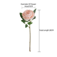 MW51005 Tige Artificielle Rose Pivoine Fleur de Pulvérisation pour Fête de Mariage Home Office Table Arrangements Festival Cadeau