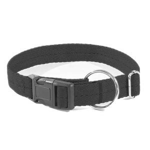 Collar Ajustable para Perro al por Mayor OEM, Clásico, Sólido, 10 Colores Disponibles, Collares de Nailon para Mascotas, Negro, con Logotipo Personalizado - Product Image 5
