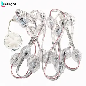 Chất lượng cao 25 mét pixel LED ánh sáng sring 3D kim cương Đèn bán buôn Shining giá tốt nhất thời trang 12V kim cương ánh sáng chuỗi