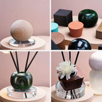 Bouchons de bouteilles de parfum et diffuseurs en bois personnalisés avec logo, 22 mm, 24 mm, 28 mm, uniques, faits à la main, idéaux pour la maison, le bureau, les cadeaux