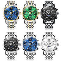 Montre mécanique automatique OEM 6633, marque haut de gamme, acier inoxydable, luxe, Reloj Hombres, calendrier, montre-bracelet pour homme
