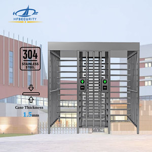 HFSecurity FH07 <strong>Dual</strong>-channel Square Turnstile Gate Door <strong>Access</strong> <strong>Control</strong> 304 Stainless Steel <strong>Full</strong> <strong>Height</strong> Turnstile Mechanism - Product Image 4