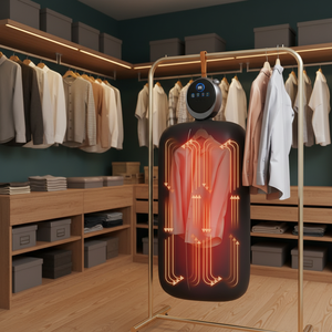 Secadora de <span class=keywords><strong>Ropa</strong></span> Eléctrica Compacta, Plegable, Portátil, con Planchado Automático, Personalizable - Product Image 1