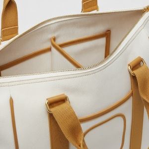 Sac fourre-tout en toile fine tissée Heritage pour club de pickleball, capacité 2 raquettes, logo personnalisé, vente en gros, sac de sport pour tennis et padel - Product Image 4