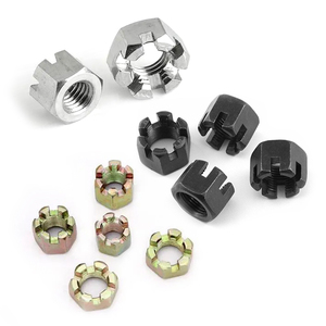 Din935 <span class=keywords><strong>Nuts</strong></span> Carbon Thép Mạ Kẽm Đen M6 M8 M10 M12 M16 Lục Giác Rãnh Lâu Đài Nut - Product Image 6