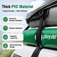 UNIATRENGH Barre de toit souple universelle gonflable en PVC pour SUV/voiture - Fixation par sangles sans perçage, capacité 100 kg+, compatible avec les tentes et les kayaks