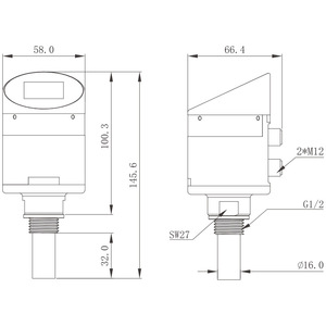 Analyseur de point de rosée Fixinst F191B G1/2 16mm pour compresseurs d'air réfrigérés - Product Image 1