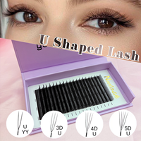 Extensions de cils Neelash personnalisables, sans logo, ultra-fines 0.07C 0.07D, noir mat, brun, forme W, en soie cachemire, faites à la main, sans cruauté animale