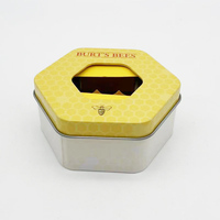 Boîte rectangulaire hexagonale en fer blanc imprimée de logo personnalisé pour emballage de baume à lèvres et de cosmétiques boîtes métalliques pour stockage de rouge à lèvres