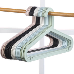 ไม้แขวนเสื้อพลาสติกแบบชั้นเดียว ดีไซน์คลาสสิก ป้องกันการลื่น ประหยัดพื้นที่ สำหรับห้องครัวและตู้เสื้อผ้า ราคาประหยัด - Product Image 2