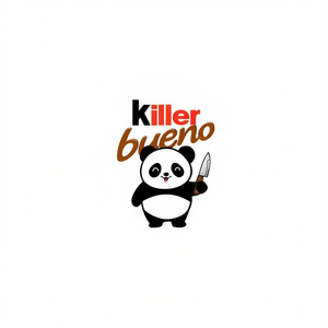 เสื้อยืดคิลเลอร์ บูเอโน แพนด้าผ้าฝ้ายสีขาว สำหรับผู้ใหญ่ ไซส์ M L XL XXL - Product Image 2