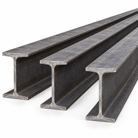 Poutre en I en acier laminé à chaud Q235B Q355B, section en I structurelle, découpe sur mesure pour la construction