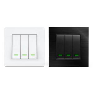 สวิตช์ไฟติดผนังอัจฉริยะ,สวิตช์ไฟอัจฉริยะ Wifi ติดผนังสมาร์ทโฮมพร้อมสีดำและสีเหลืองและแกรี่เฟรมสวิตช์ไฟติดผนังอัจฉริยะ - Product Image 3