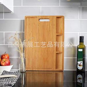 Tabla de cortar de madera rectangular multifunción para cocina, tabla de cortar para frutas y verduras, madera maciza - Product Image 3