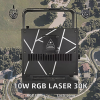 LECHIATOP RGB Animations-LED-Laserprojektor 30K Laser DMX512-Steuerung Aluminiumlegierung Freizeitpark Nachtclub Auto-Steuerung 180000