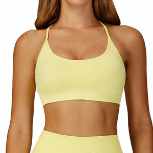 Soutien-gorge de sport sans couture Disko Sport, col rond, séchage rapide, respirant, pour femmes, course à pied, fitness, entraînement - Product Image 2