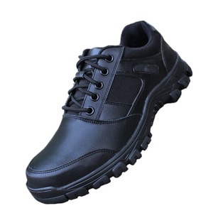Zapatos de Trabajo para Hombre, con Parches de Cuero, Suela de Goma Antideslizante, Tacón Bajo, para Exteriores y Seguridad - Product Image 1